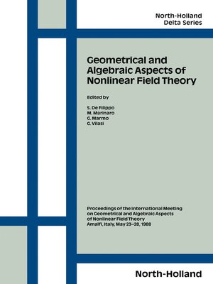 cover image of Geometrical and Algebraic Aspects of Nonlinear Field Theory